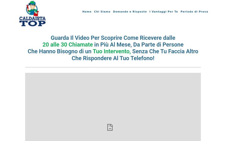 Screenshot of caldaistatop.com