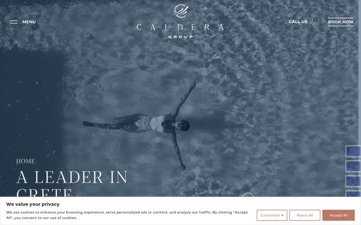 Screenshot of calderagroup.gr