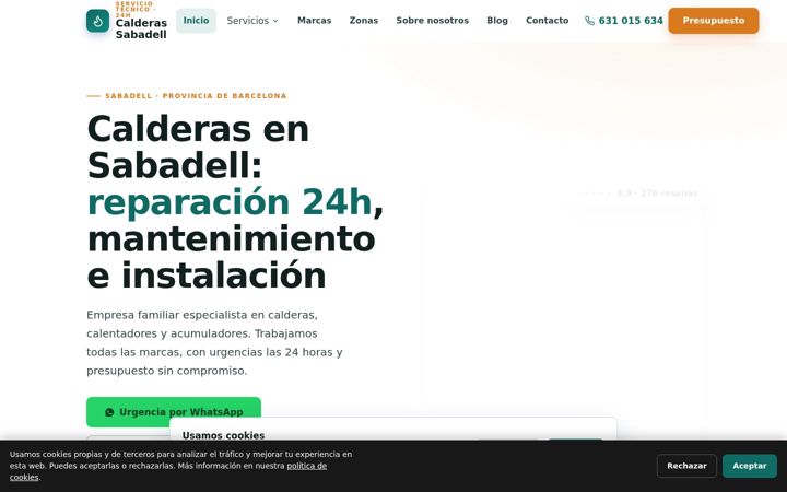 Screenshot of calderas-sabadell.es