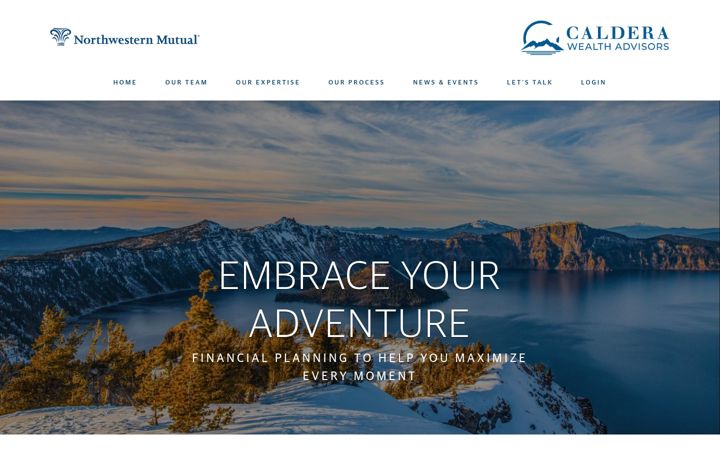 Screenshot of calderawealthadvisors.com