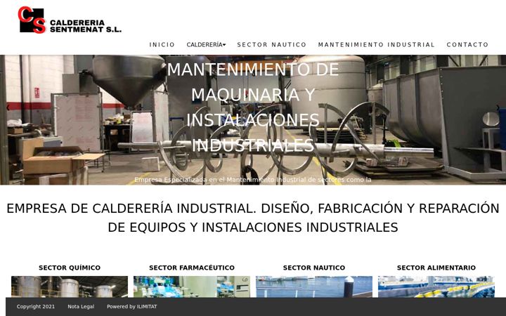Screenshot of caldereria-sentmenat.com