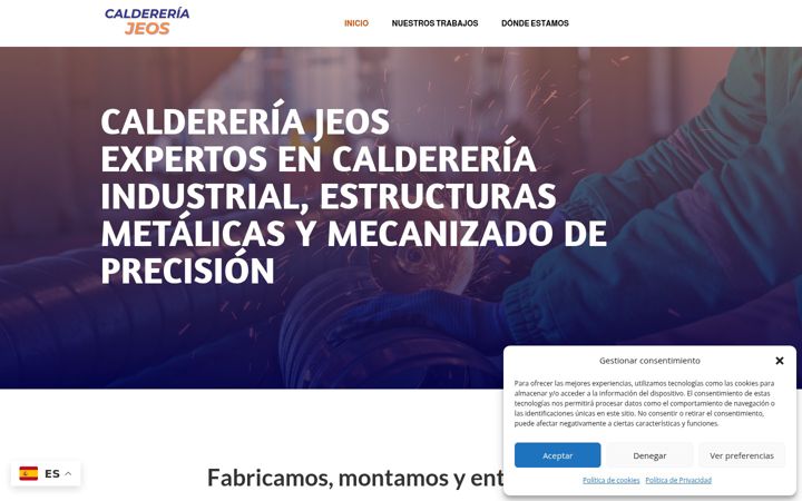 Screenshot of caldereriajeos.com