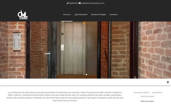 Screenshot of caldereriamendibeluan.com