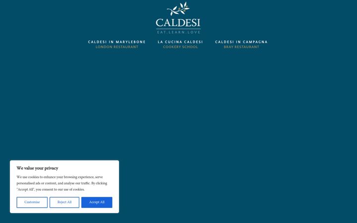 Screenshot of caldesi.com