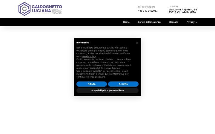 Screenshot of caldognettoconsulenza.it