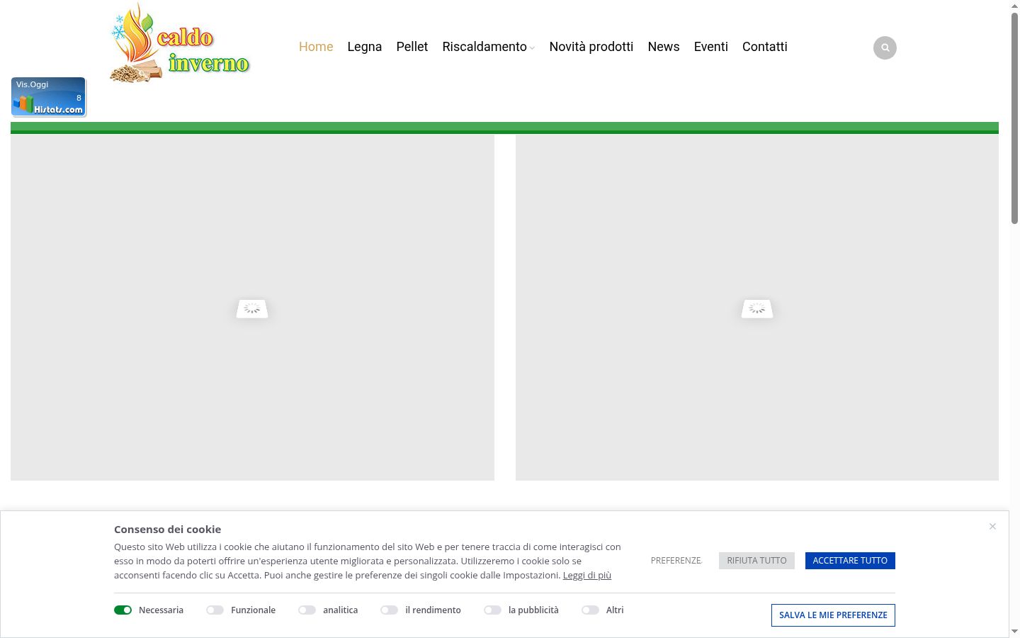 Captura de pantalla del banner de consentimiento mostrado antes de cualquier interacción