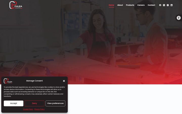 Screenshot of caleapack.com