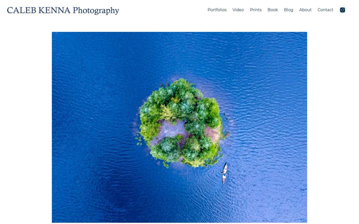 Screenshot of calebkenna.com