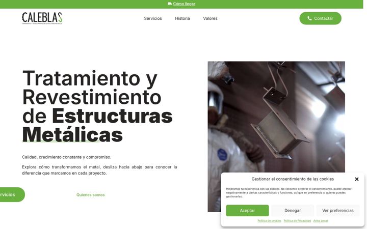 Screenshot of caleblas.com
