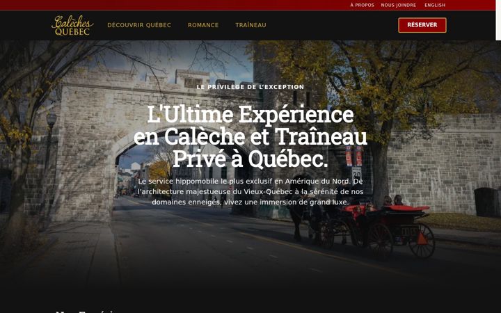 Screenshot of calechesquebec.com