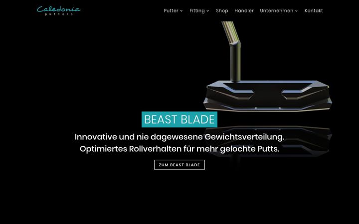Screenshot of caledonia-golf.com