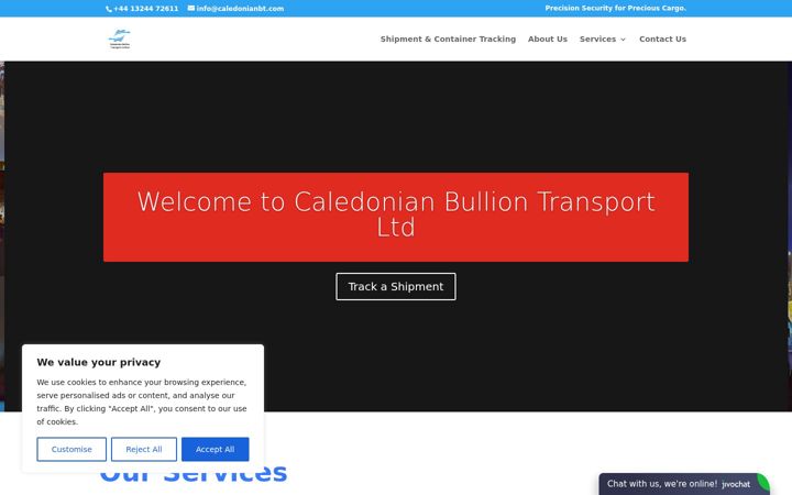 Screenshot of caledonianbt.com