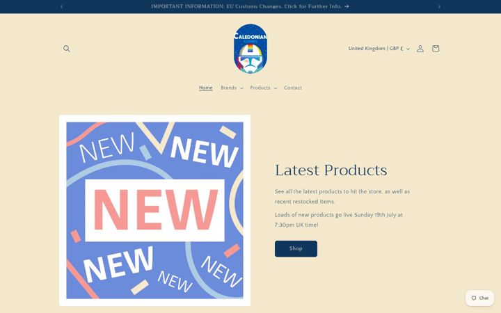 Screenshot of caledonianclones.co.uk