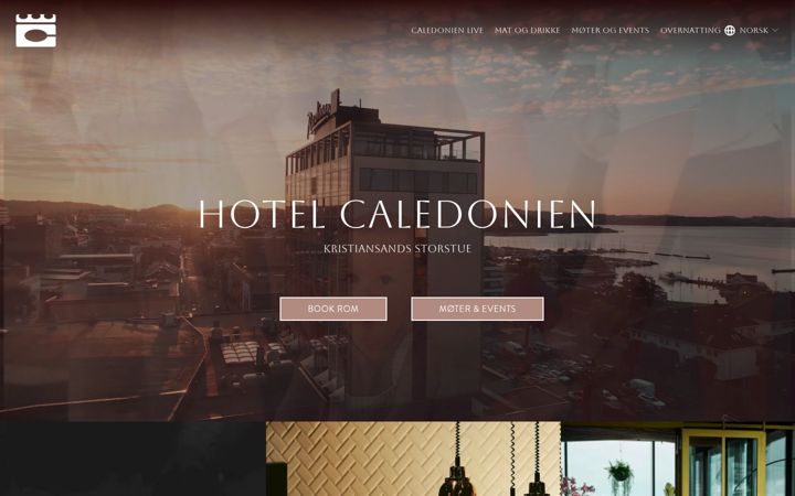 Screenshot of caledonien.no