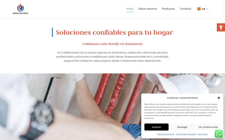 Screenshot of calefaccionesgarcia.online
