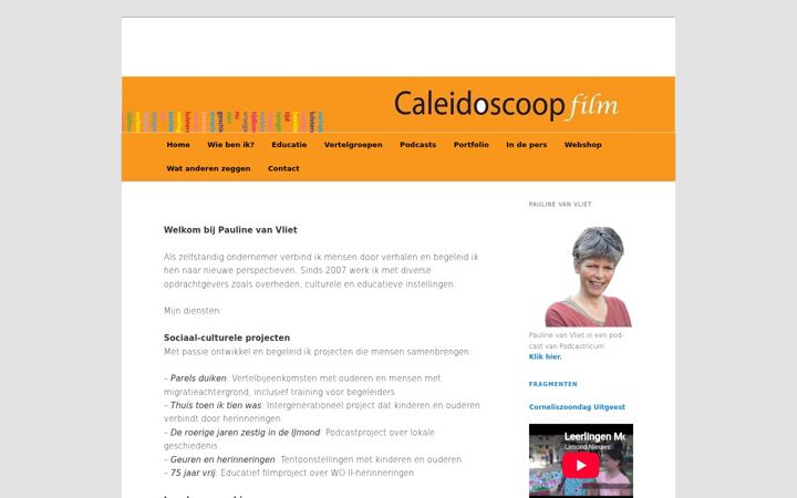 Capture d'écran de caleidoscoopfilm.nl