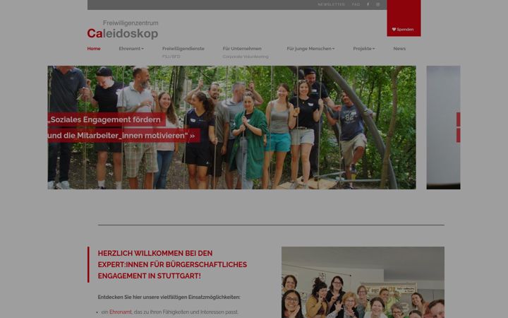 Screenshot of caleidoskop-stuttgart.de