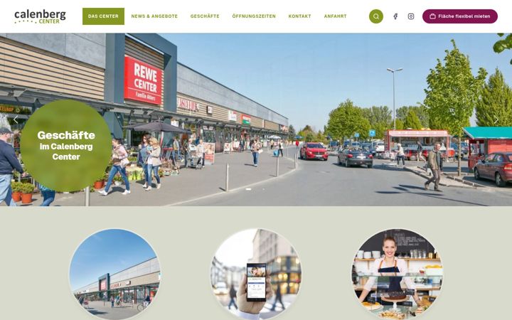 Screenshot of calenberg-center.de