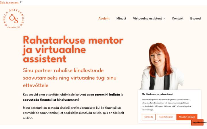 Screenshot of calendos.eu