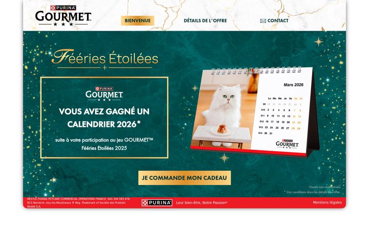 Screenshot of calendrier-feeries-etoilees-2025.fr