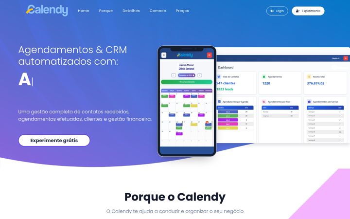 Screenshot of calendy.com.br