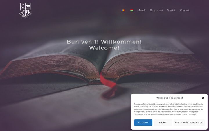 Screenshot van calepinusnovus.ro