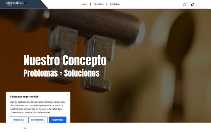 Screenshot of calerocerrajero.com