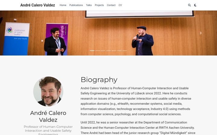 Screenshot of calerovaldez.com