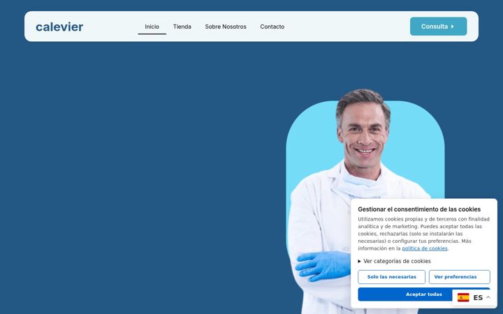 Screenshot of calevier.com