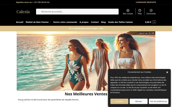 Screenshot of calezia.com