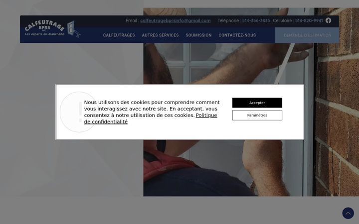 Screenshot of calfeutragebprs.com