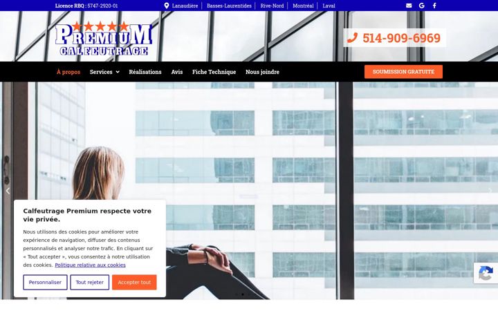 Screenshot of calfeutragepremium.com