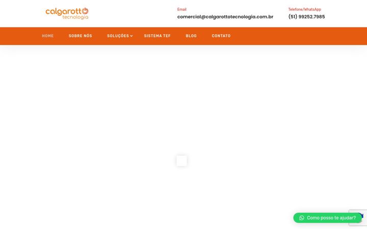 Kuvakaappaus sivustosta calgarottotecnologia.com.br