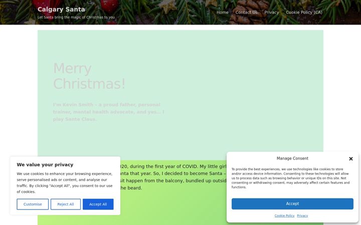 Screenshot of calgary-santa.com