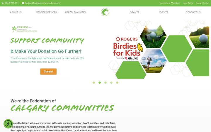 Screenshot of calgarycommunities.com
