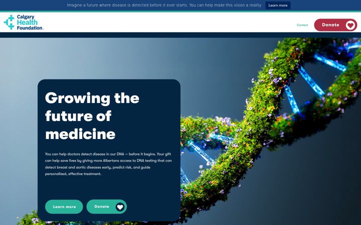 Screenshot of calgaryhealthfoundation.ca