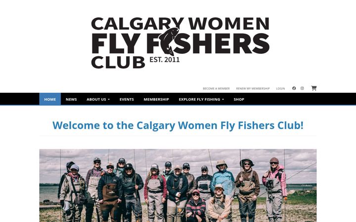 Screenshot of calgarywomenflyfishers.com