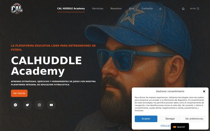 Screenshot of calhuddle.com