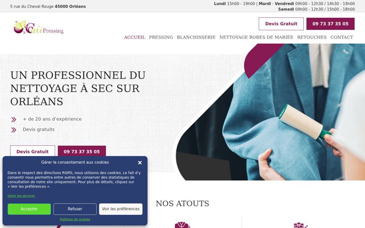 Screenshot of cali-pressing.com