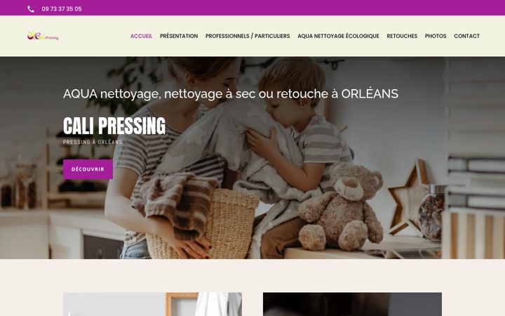 Screenshot of cali-pressing.fr