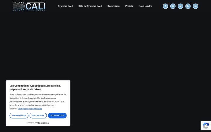 Screenshot of cali.ca