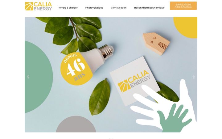 Screenshot of calia-energy.fr