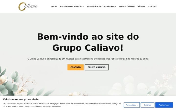 Screenshot of caliavo.com.br