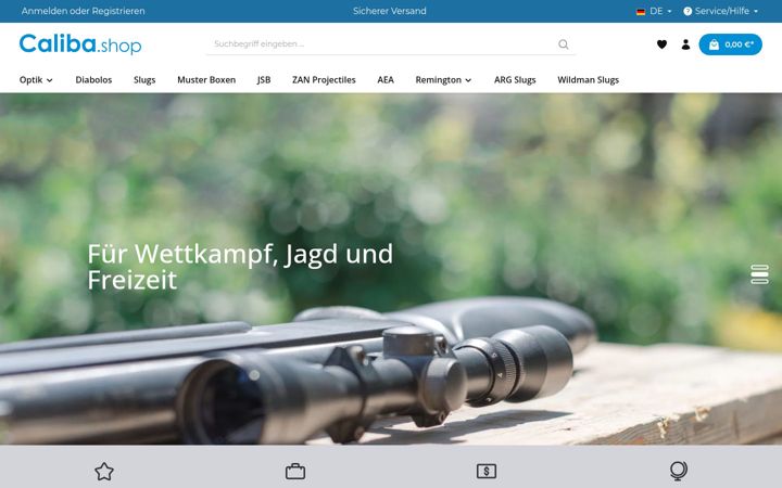 Screenshot of caliba.shop