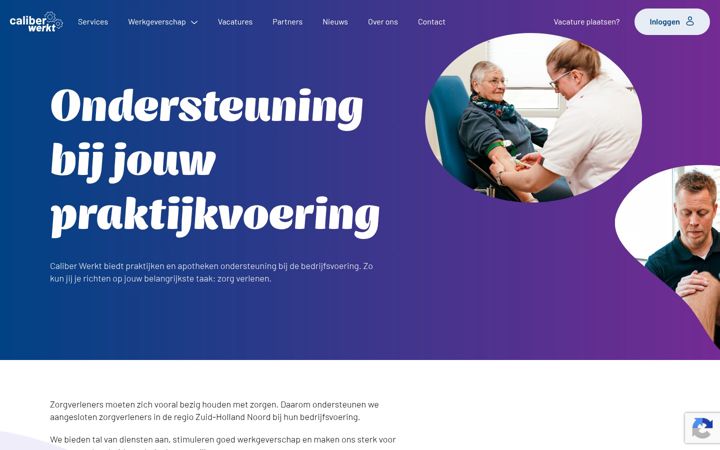 Snimka zaslona za caliberwerkt.nl