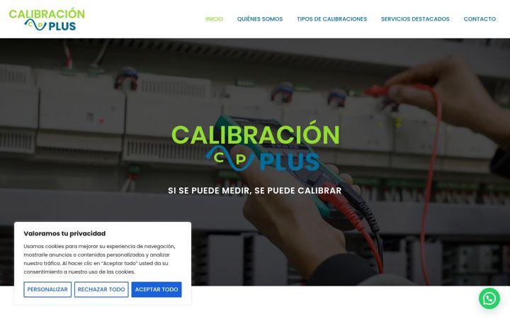 Screenshot of calibracionplus.es