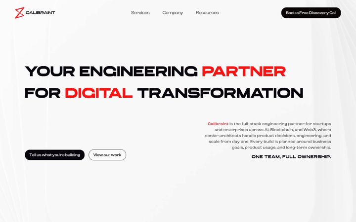 Screenshot of calibraint.com