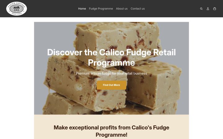 Screenshot of calicocottage.co.uk
