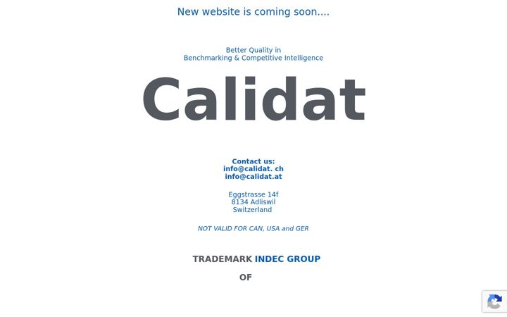 Screenshot of calidat.ch