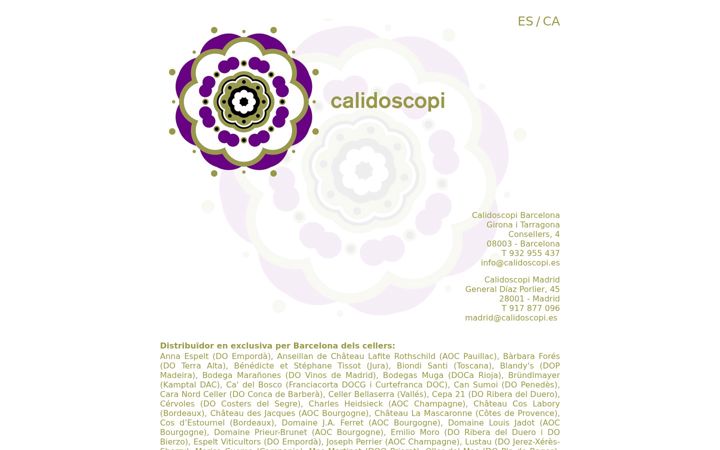 Screenshot of calidoscopi.es